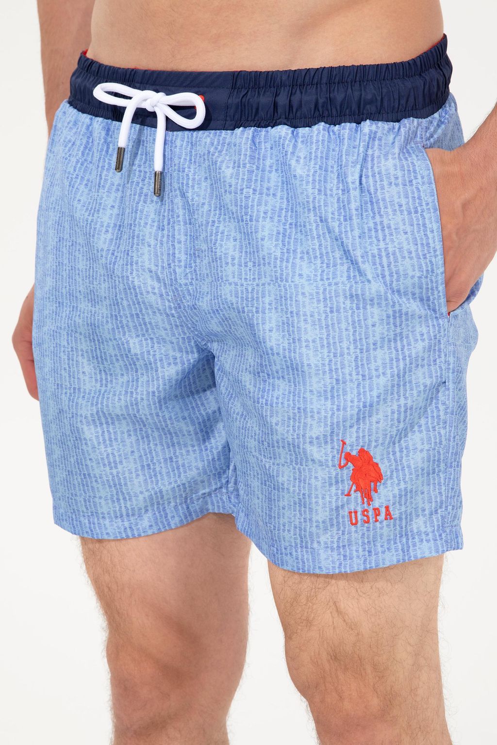 U. S. Polo Assn Мужские голубые шорты для плавания - U.s. polo assn фото 4