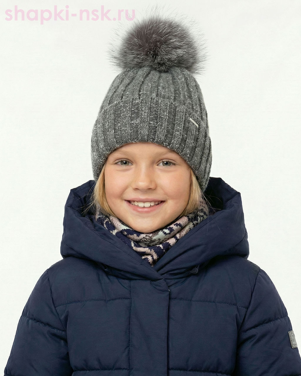12630/2-F MGH Колпак для девочки флис (54-56)