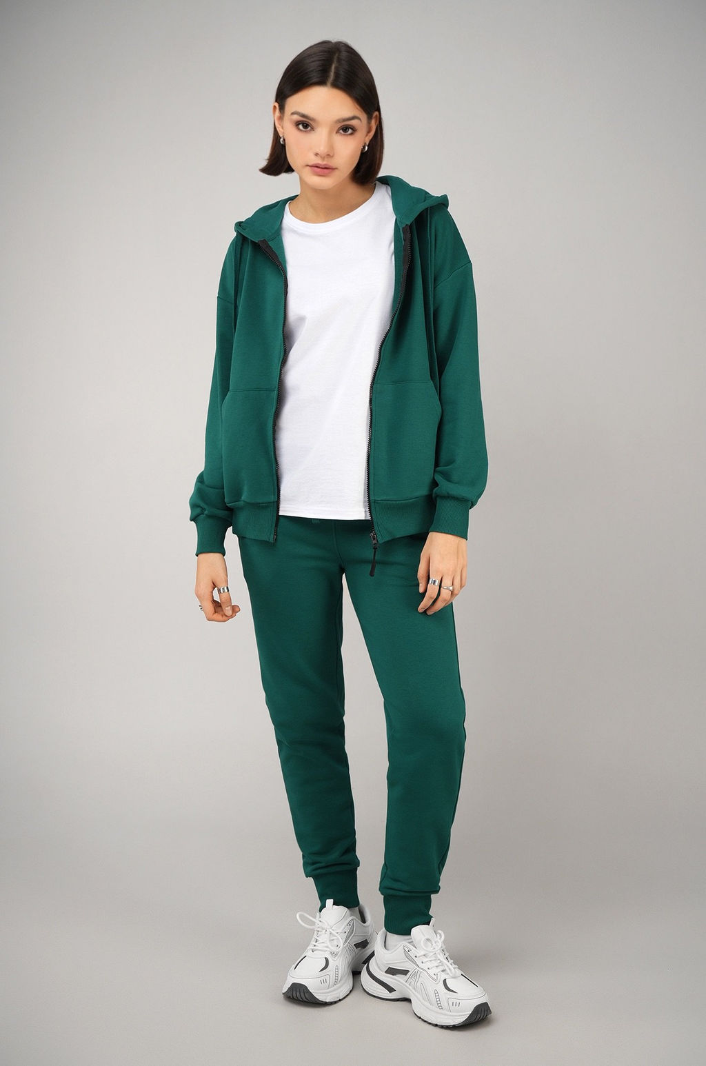 Женский спортивный костюм из футера трехнитки Happyfox