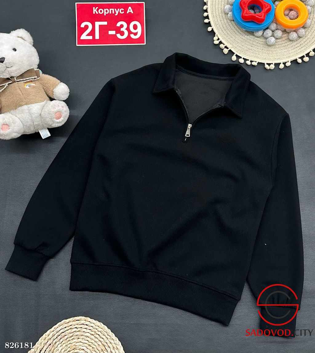 Толстовка детская на полузамке