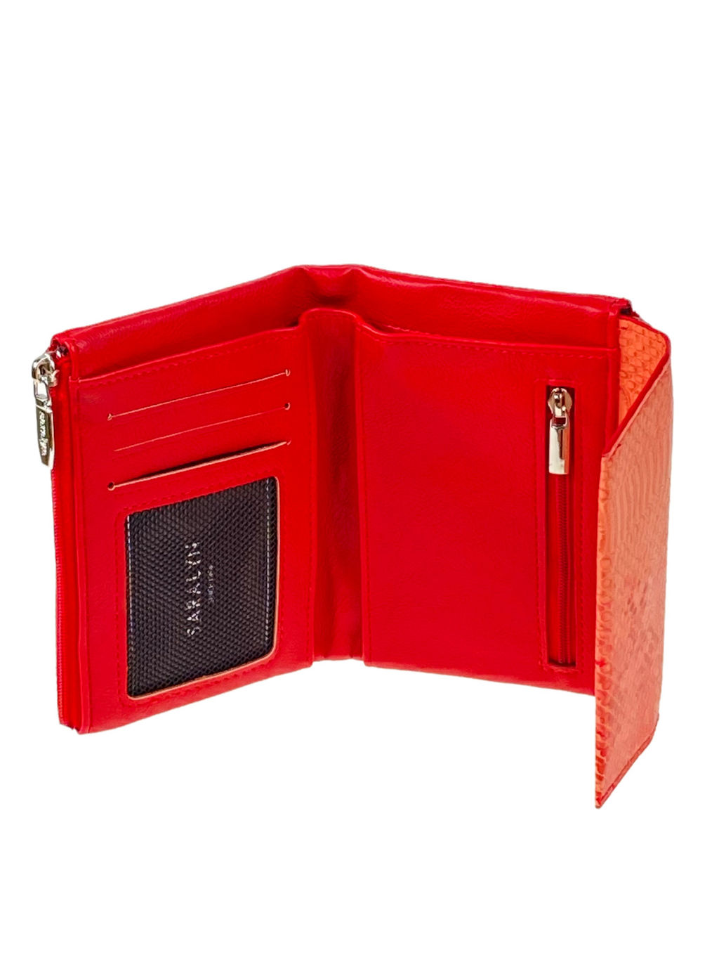 Женский кошелек с фермуаром из натуральной кожи, мультицвет - Greta фото 32