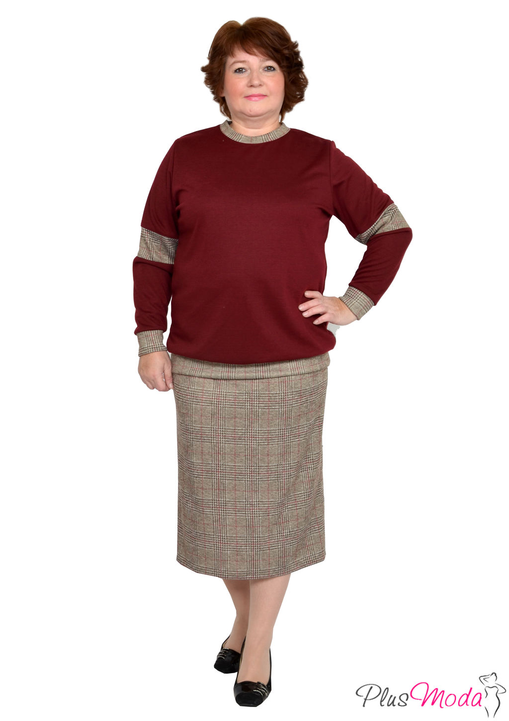 Джемпер Модель №753 размеры 44-84 - Plusmoda фото 6