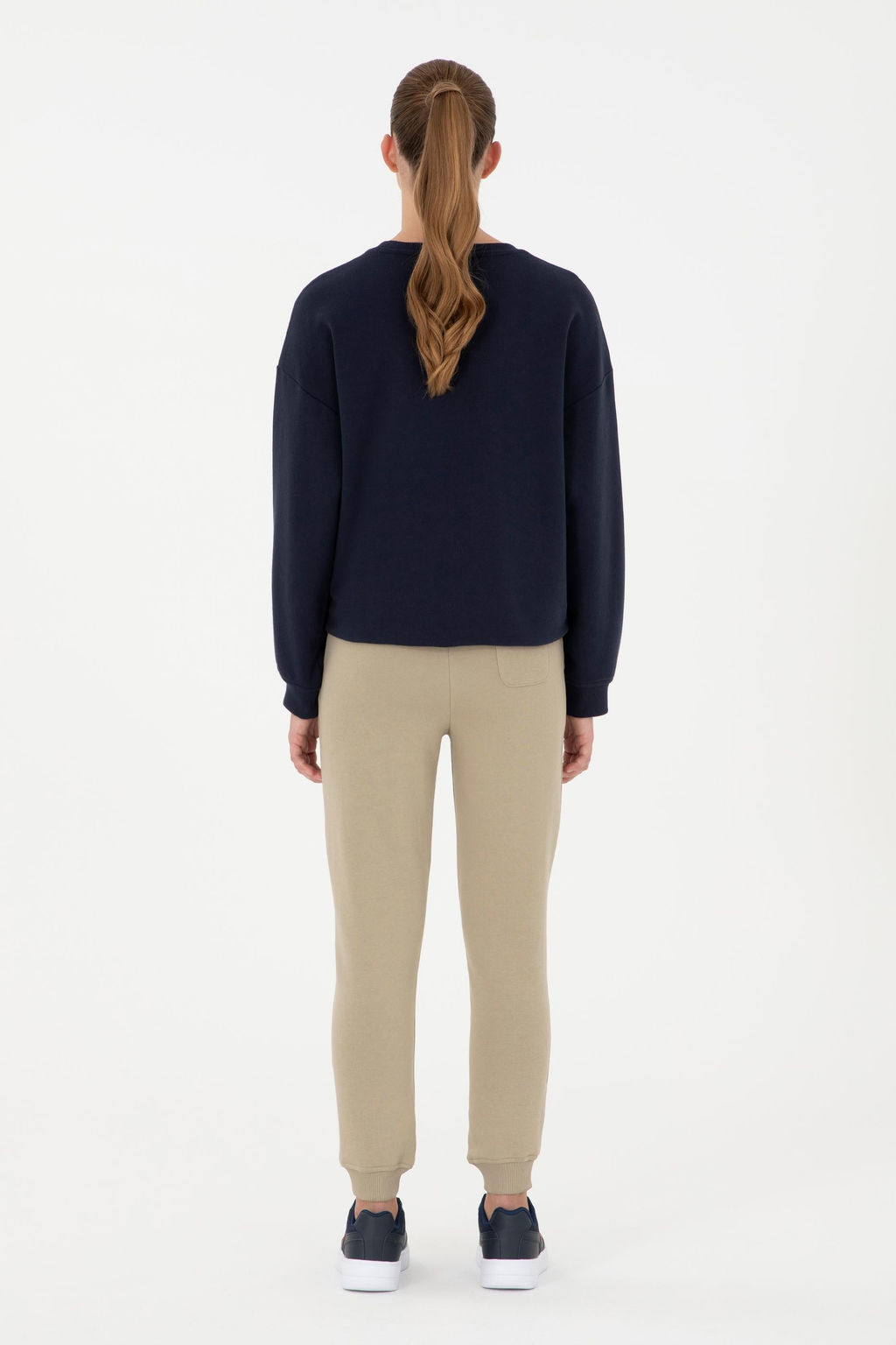 Женские легкие спортивные штаны цвета хаки - U.s. polo assn фото 10