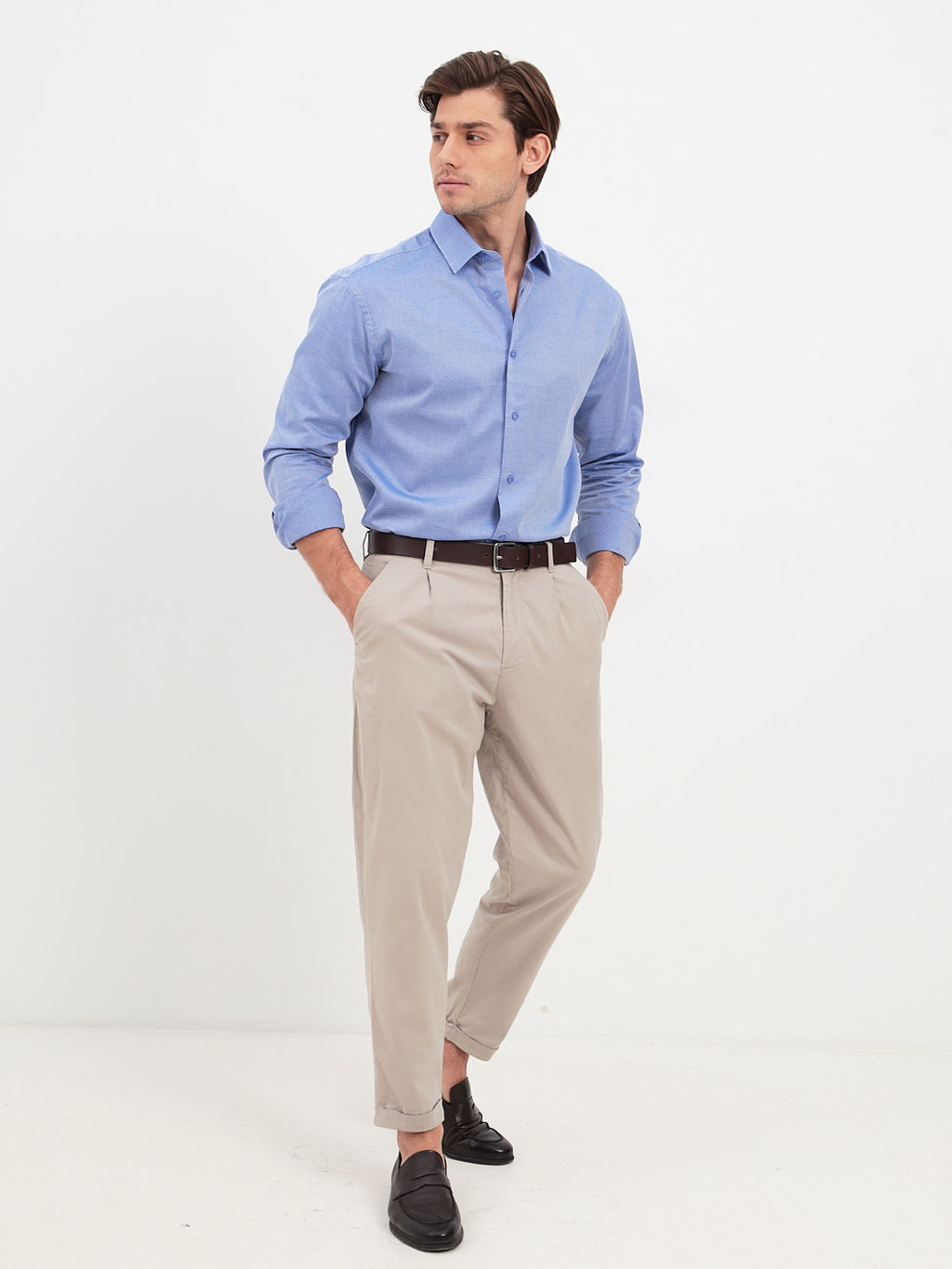 Сорочка мужская длинный рукав GREG 213/231/8705/Z  фото 8