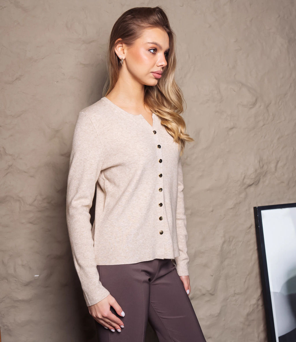 Кардиган #КТ9055 (2), бежевый - Dommod фото 2