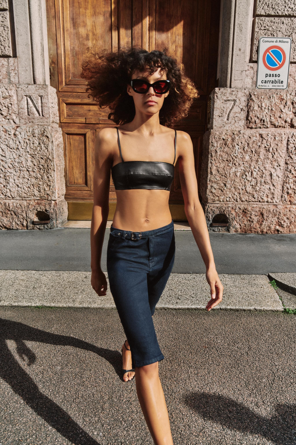 JEANS Z1975 CAPRI CINTUR?N / Azul - Zara фото 3