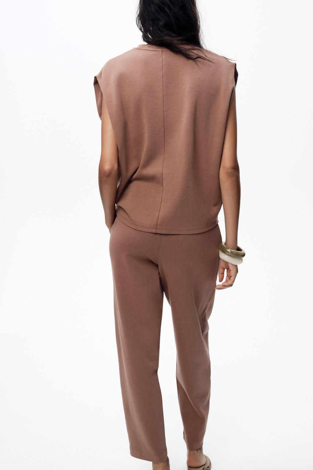 WASHED INTERLOCK T-SHIRT - Zara фото 13