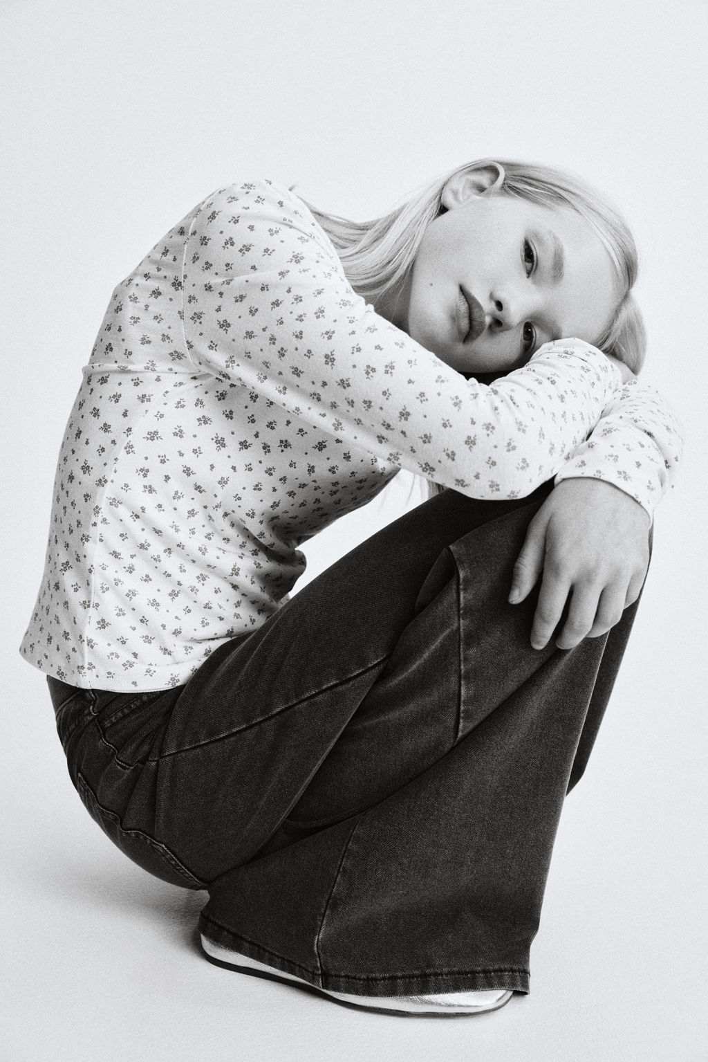 Pantal?n holgado efecto denim - H&m фото 6