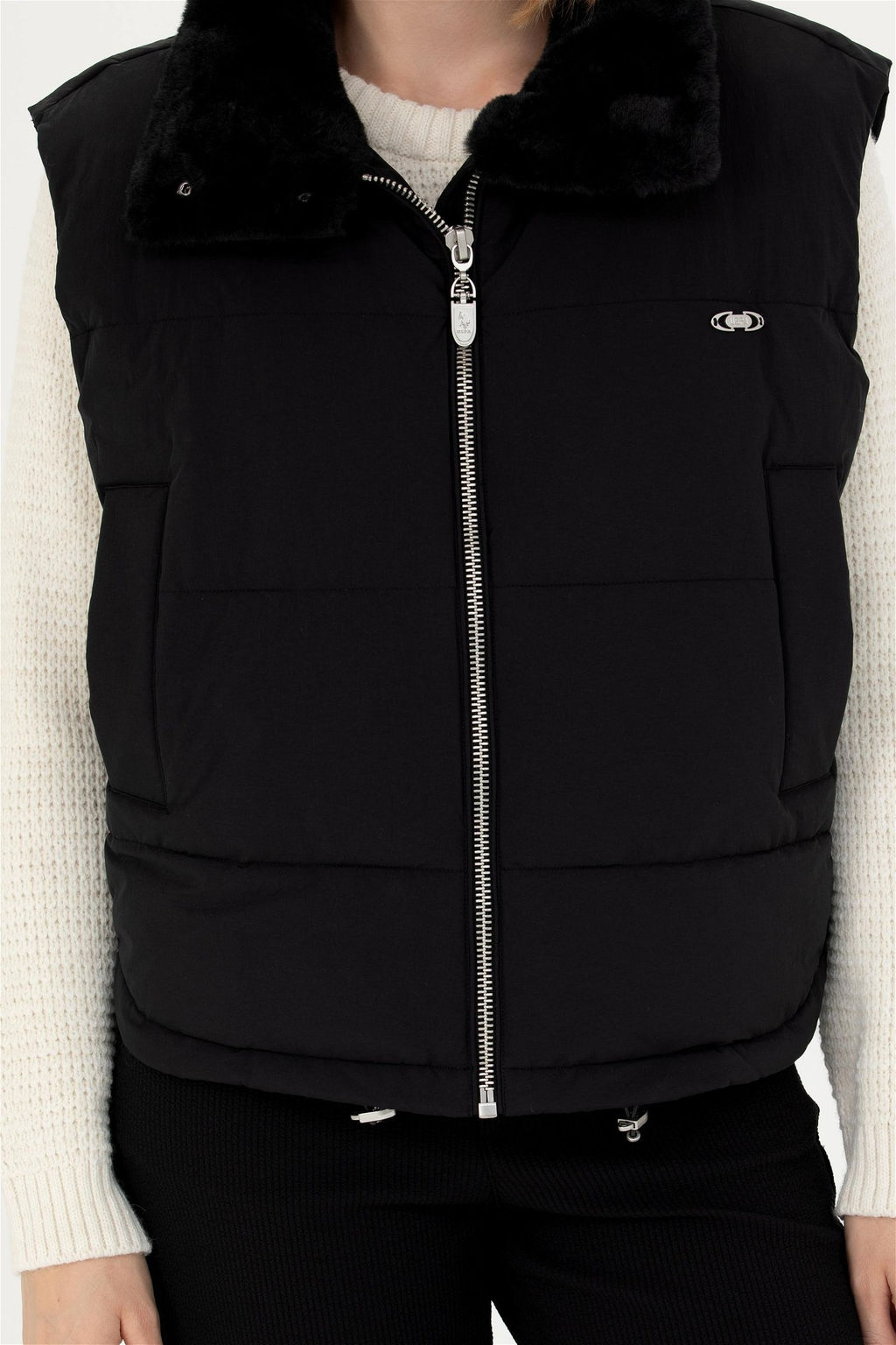 Женский черный жилет - U.s. polo assn фото 6