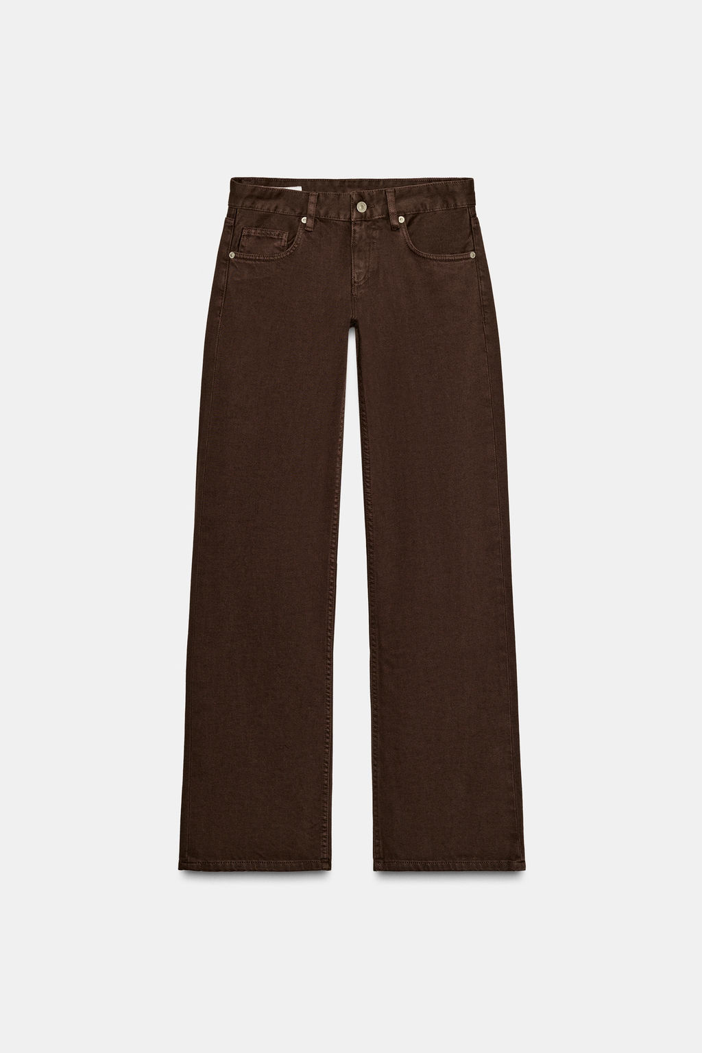 TRF WIDE-LEG LOW-RISE JEANS - Zara фото 6