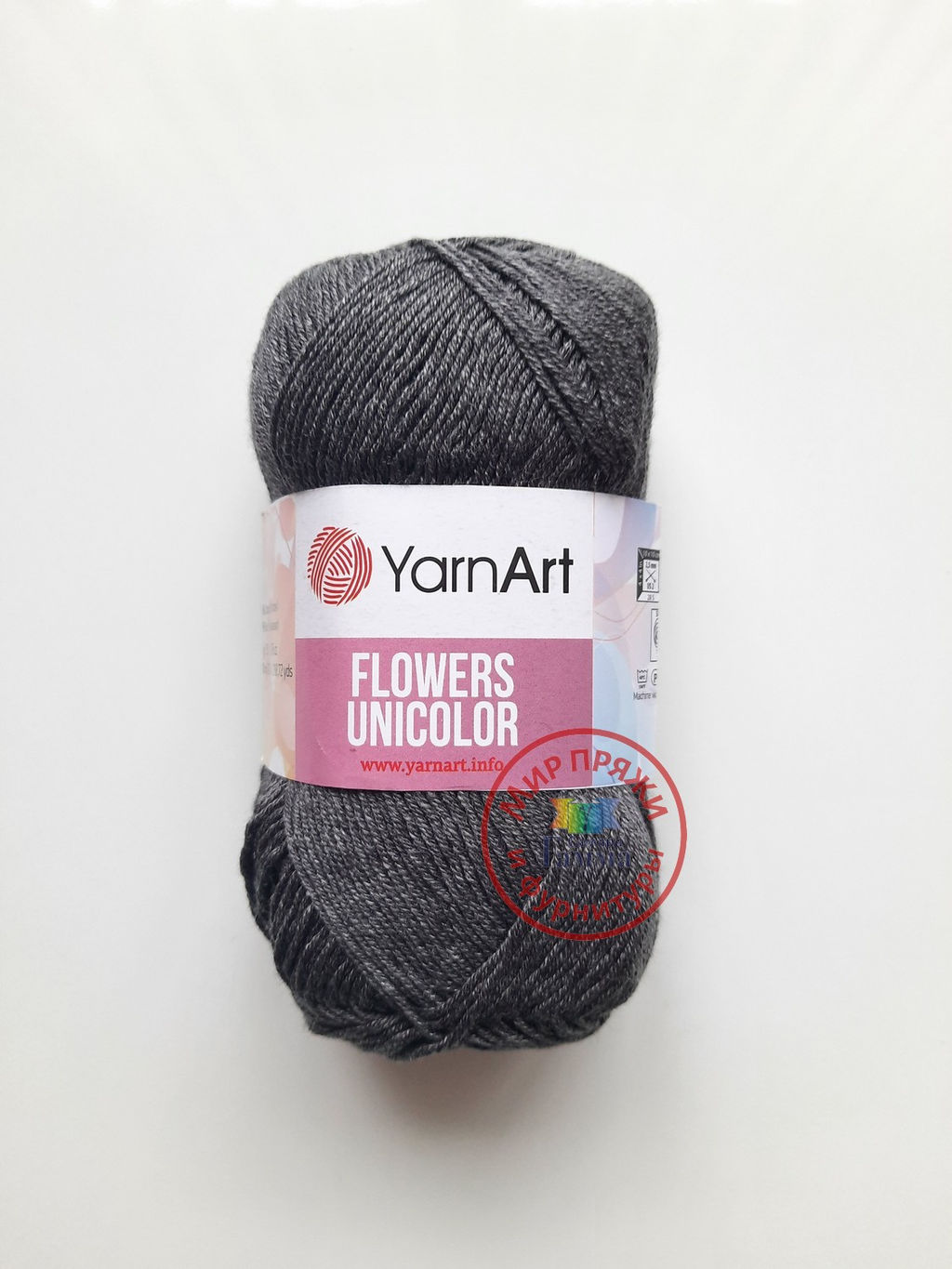 Фловерс однотонный (Flowers Unikolor) пряжа YarnArt 55%хлопок 45%акрил 5х50гр/200м Цвет:758 темно-зеленый