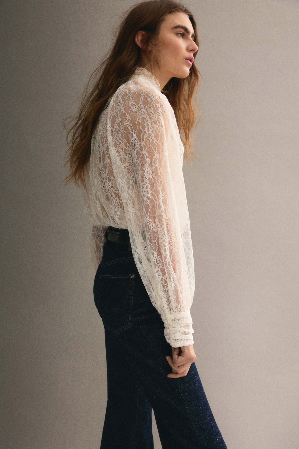 Blusa oversize de encaje - H&m фото 6