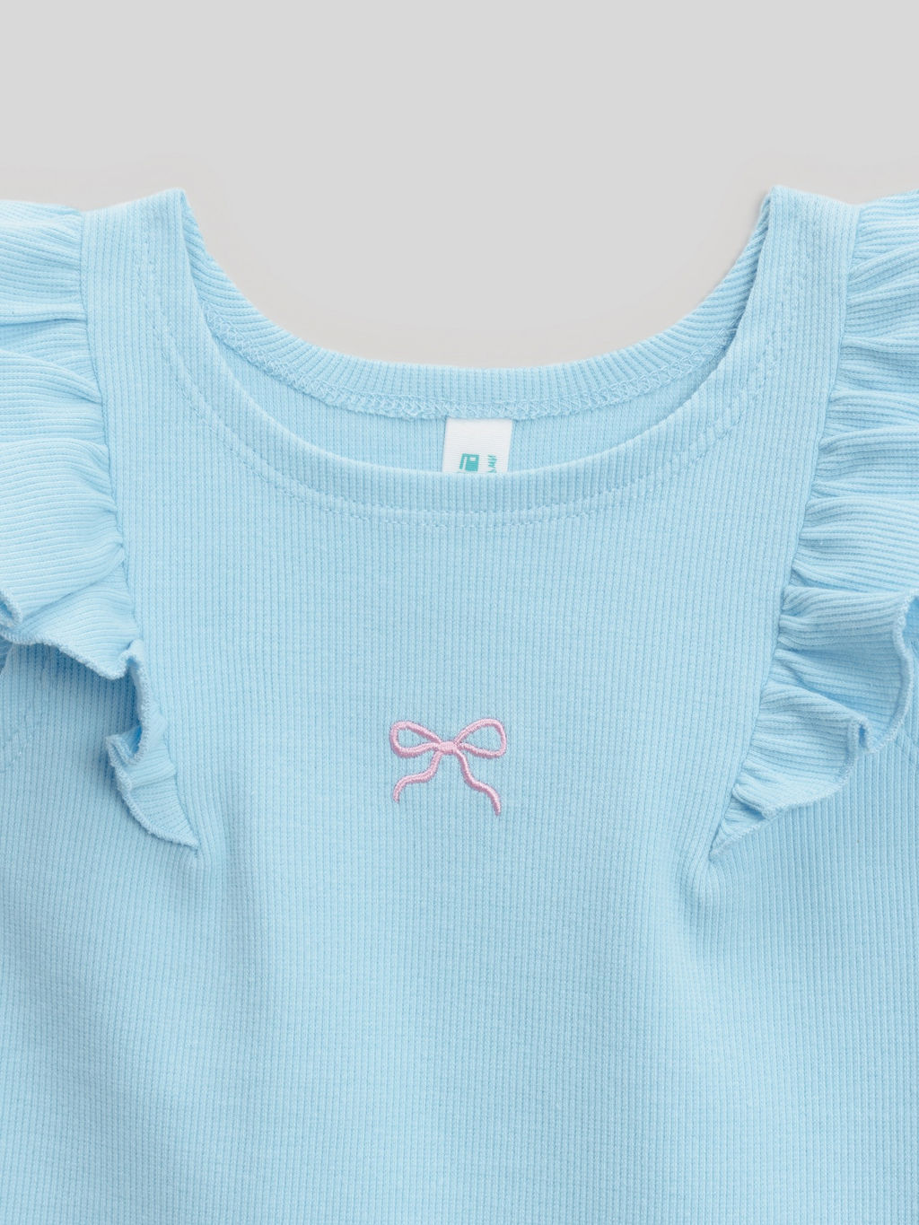 Топ детский Acoola Rosio для девочек голубой  фото 4