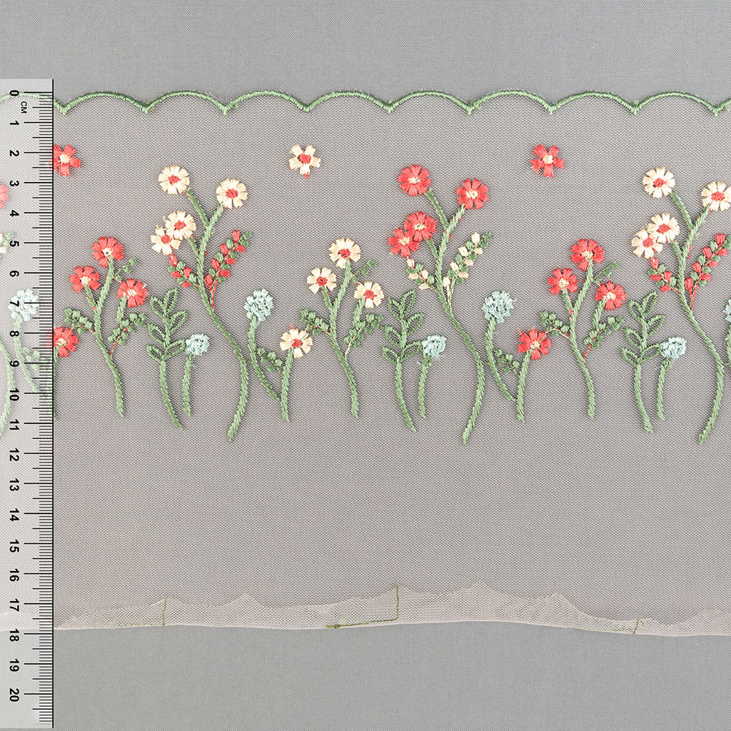 Кружево Gamma сетка 180 мм GCKM-180-03S на бобине 15 м 1 Турция коралловый