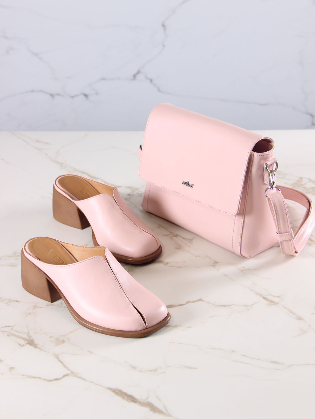 Сабо 5200.23663br.Розовый+коричневый