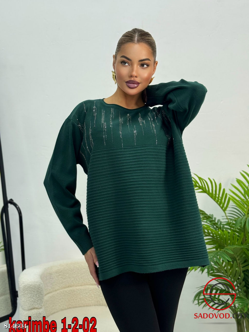 Кофта женская со стразами - Bruno фото 5