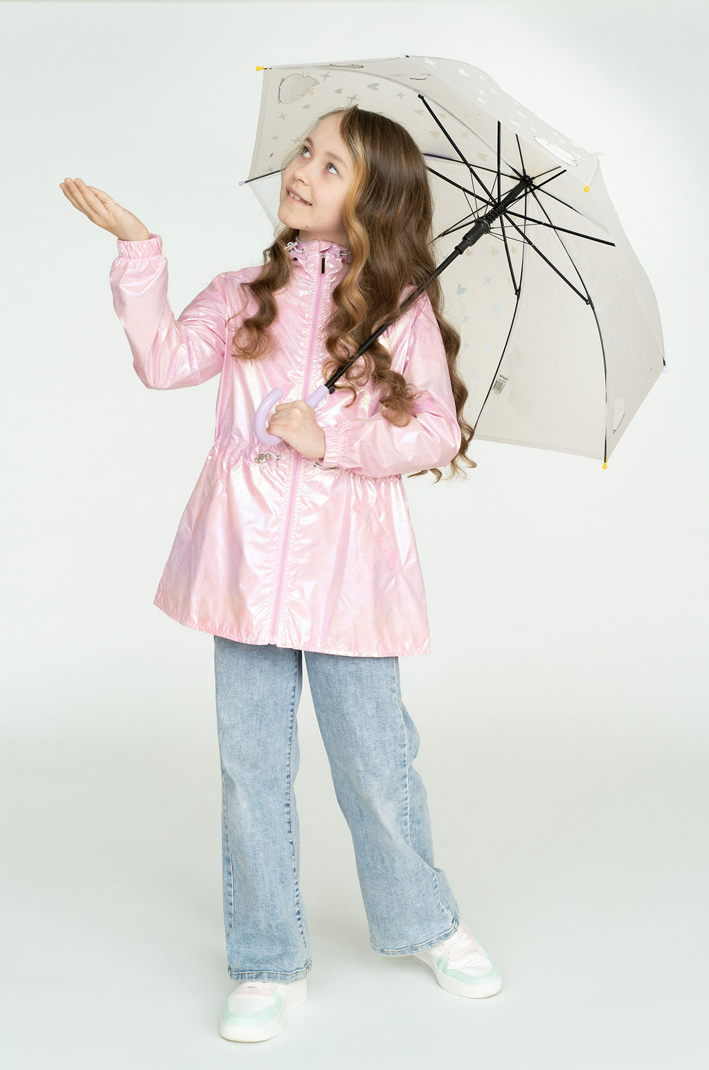 Ветровка для девочки розовая