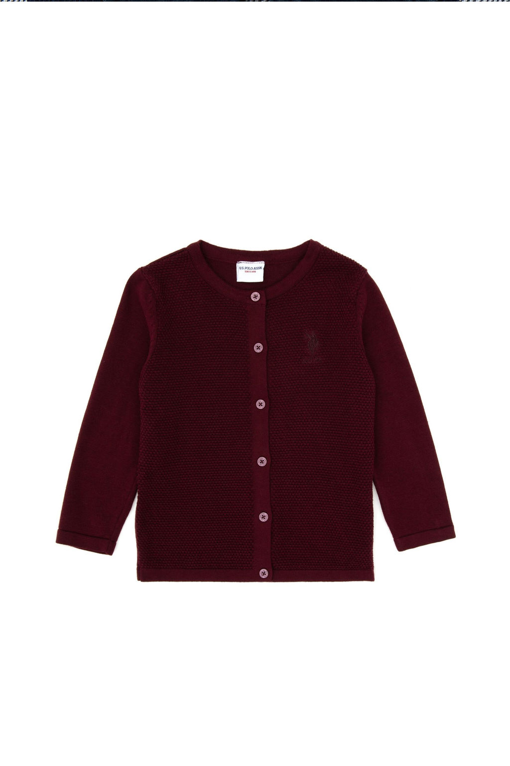 K_z _ocuk Bordo D__meli Bisiklet Yaka Triko H_rka Sepette S_rpriz _ndirim