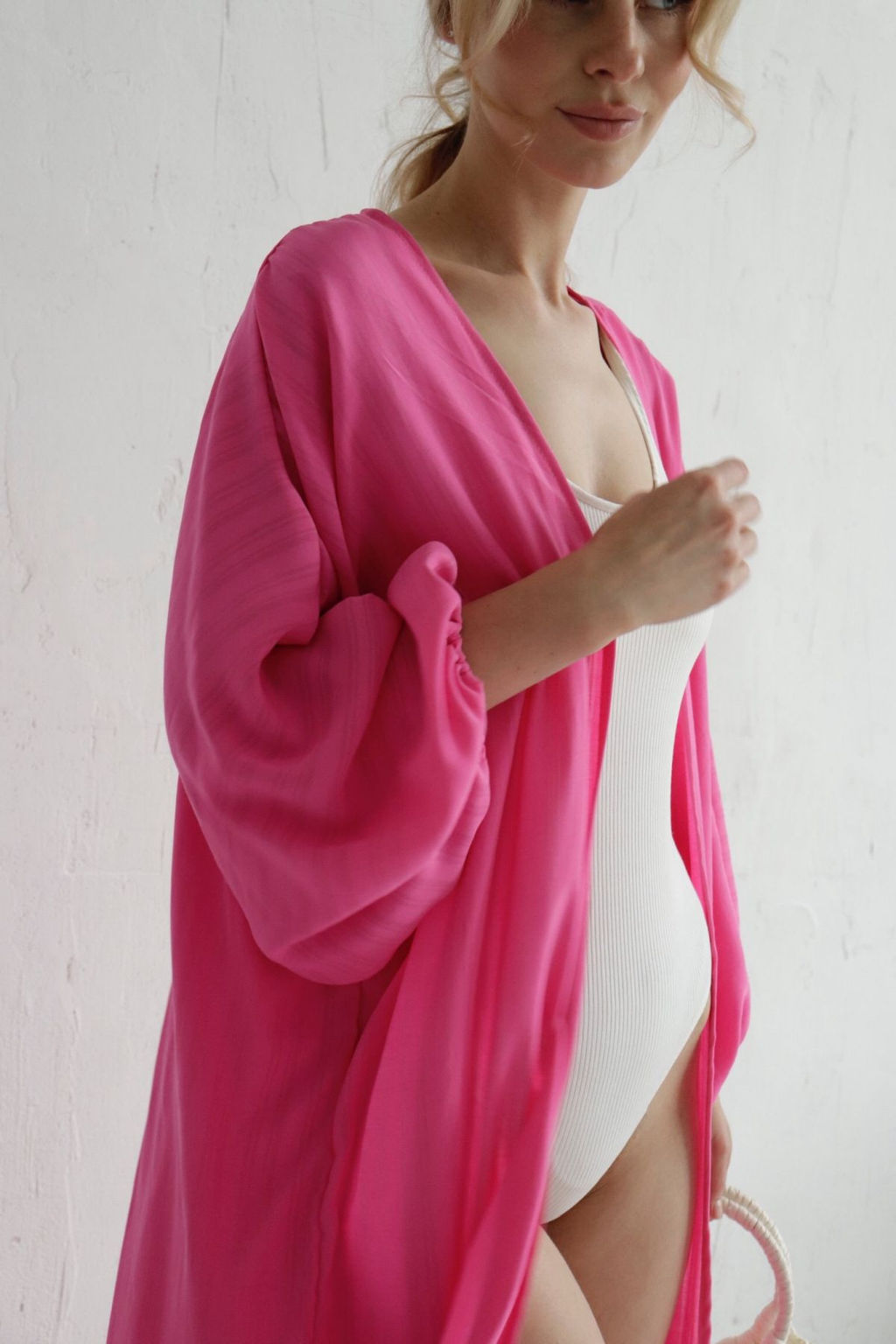 9571 Кимоно длинное розовое - Martichelli фото 14