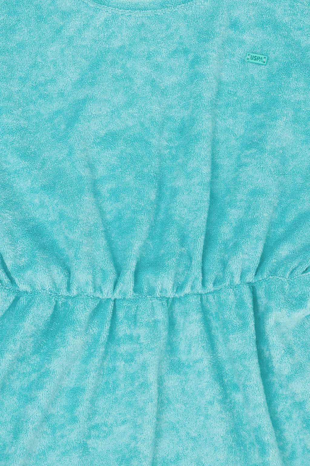 K_z _ocuk Mint Havlu Kuma_ _rme Elbise Sepette S_rpriz _ndirim - U.s. polo assn фото 5