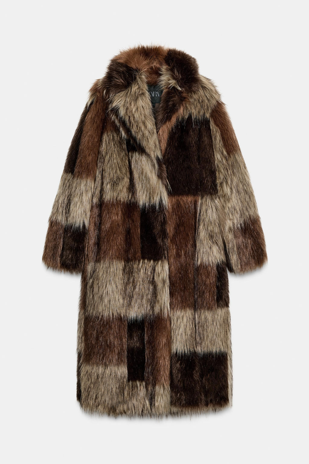 PATCHWORK FAUX FUR COAT ZW COLLECTION LIMITED EDITION - Zara фото 7
