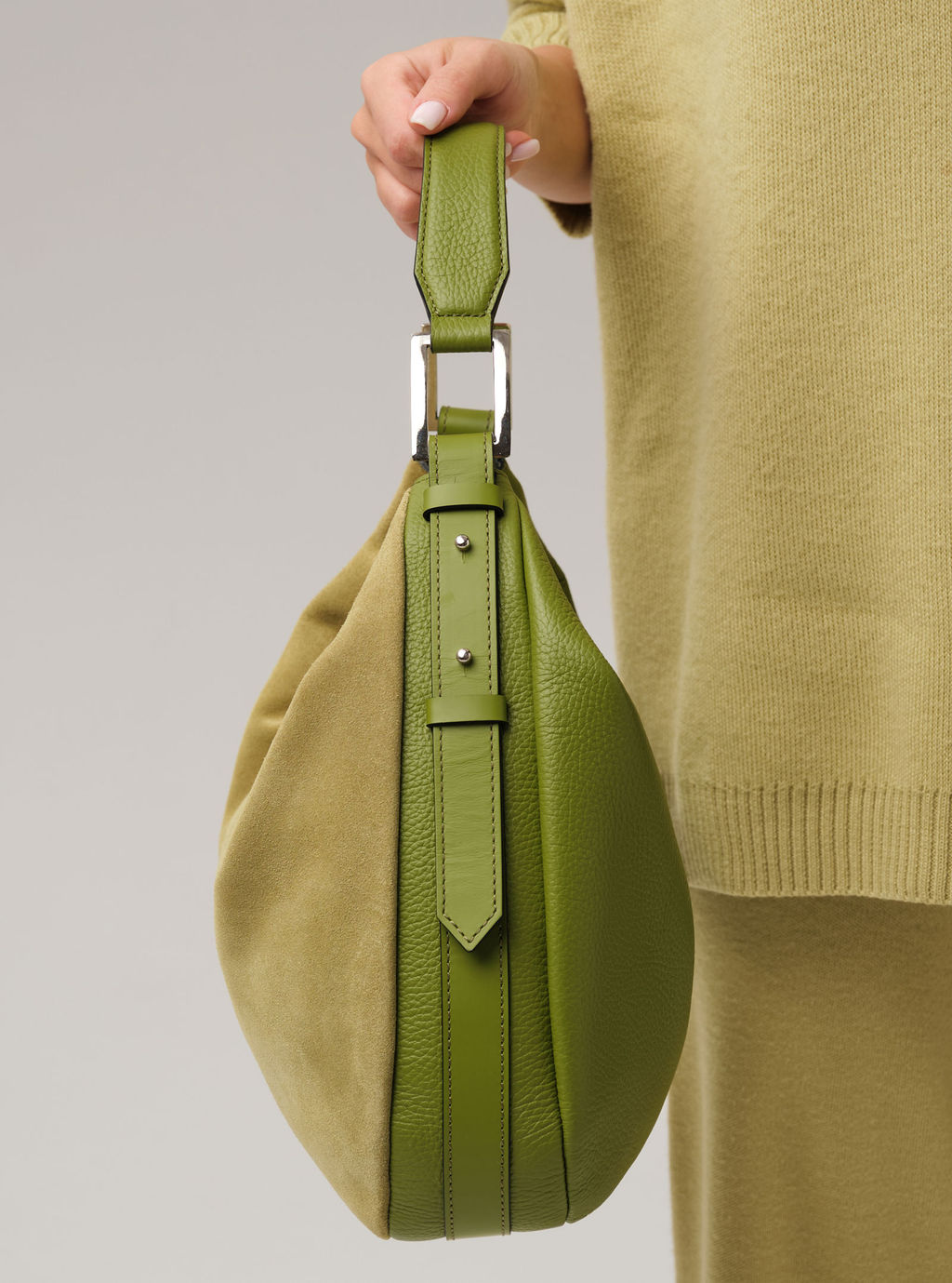 Сумка хобо Azaro 30861 зеленый бамбук