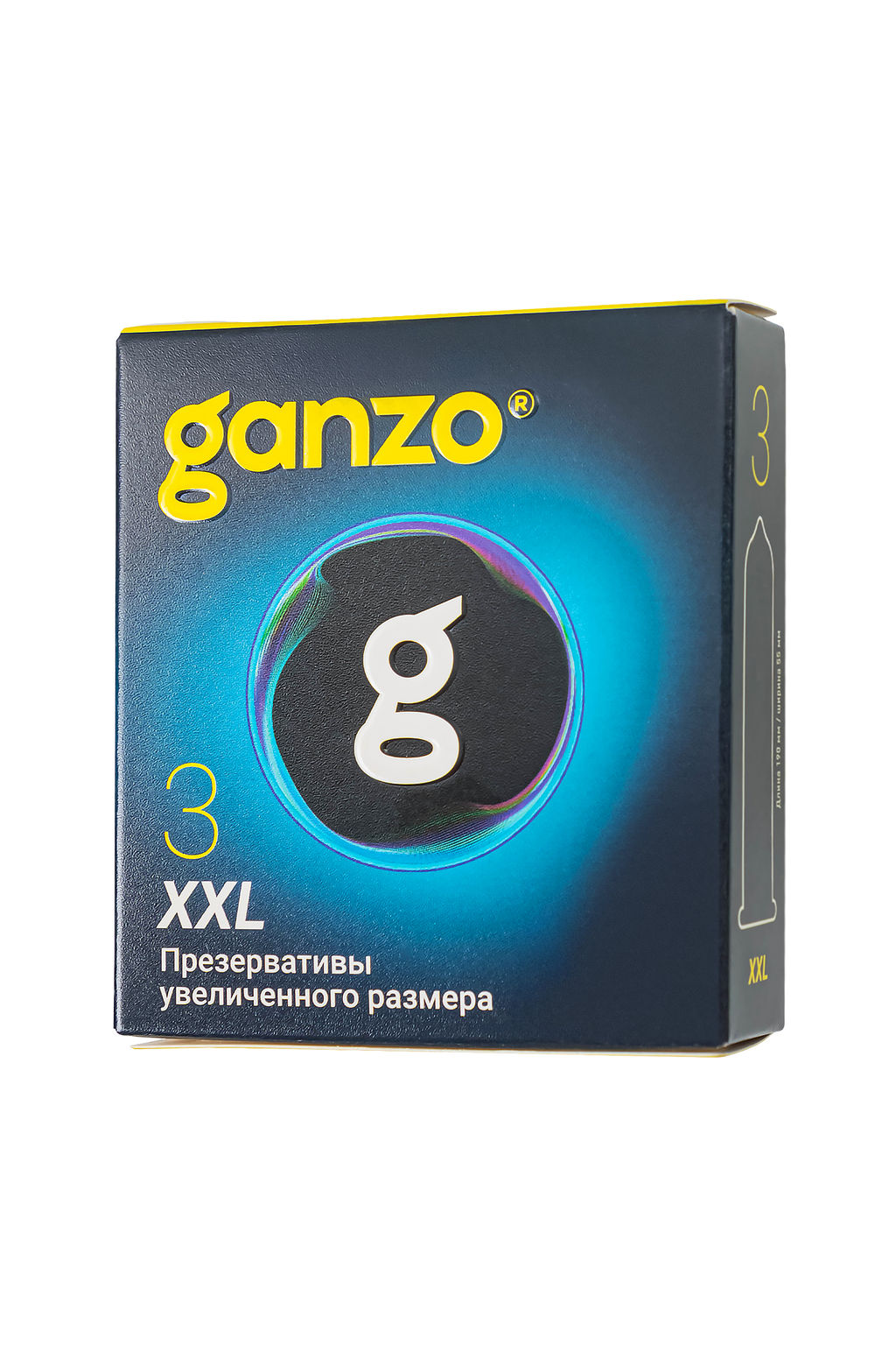 Презервативы GANZO XXL увеличенные, латекс, 19 см, 5,5 см, 3 шт.  фото 2