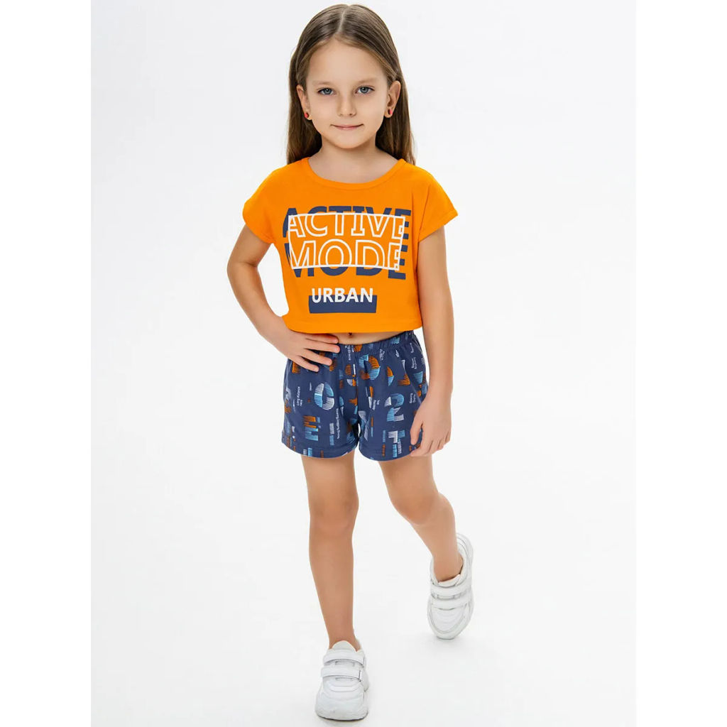 Комплект футболка кулирка, шорты кулирка с лайкрой 7038100102 - Youlala фото 5