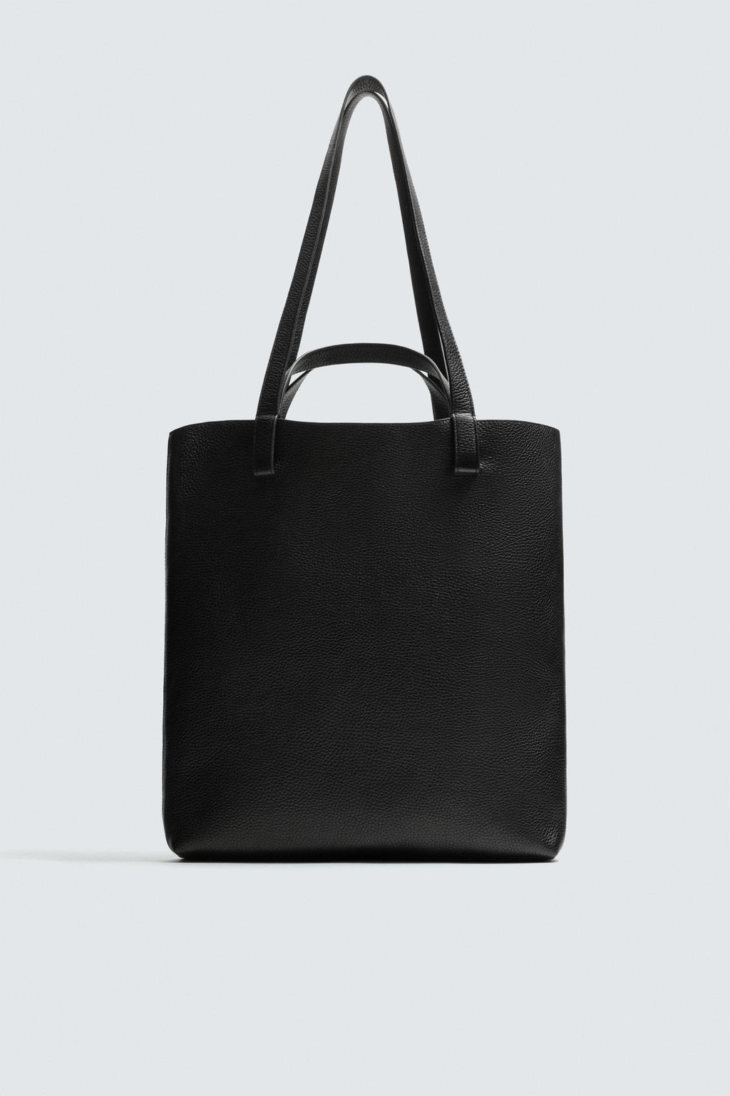 BOLSO SHOPPER PIEL LIMITED EDITION / Negro