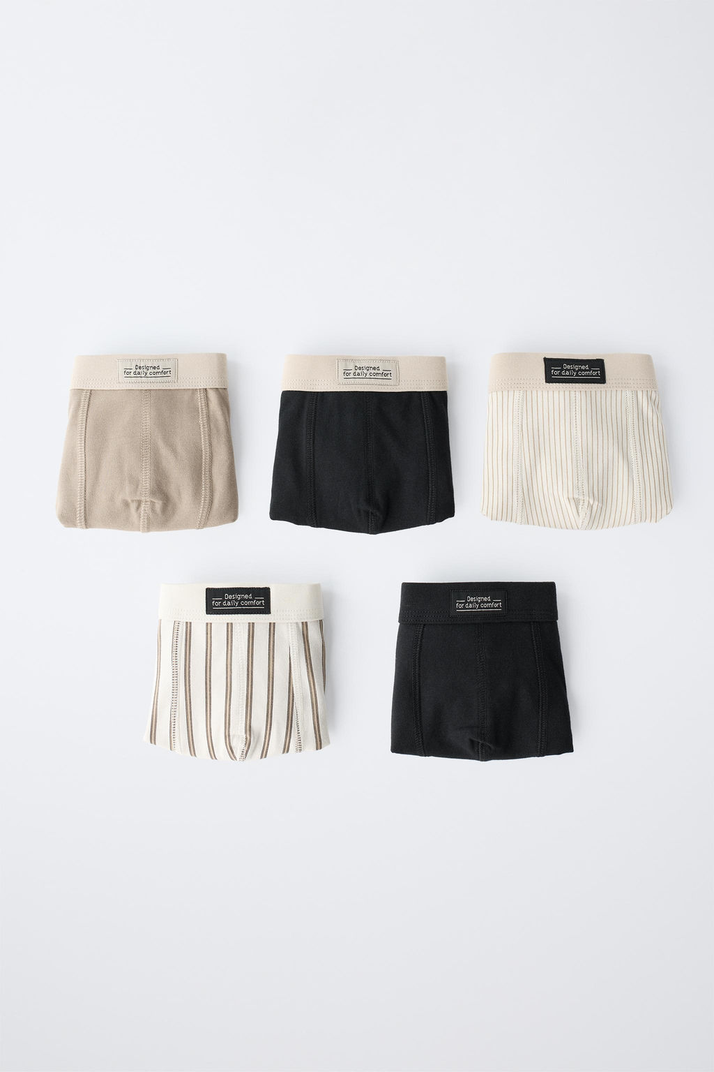 AGES 6-14 / PACK OF 5 PAIRS OF STRIPED BOXERS - Zara фото 5