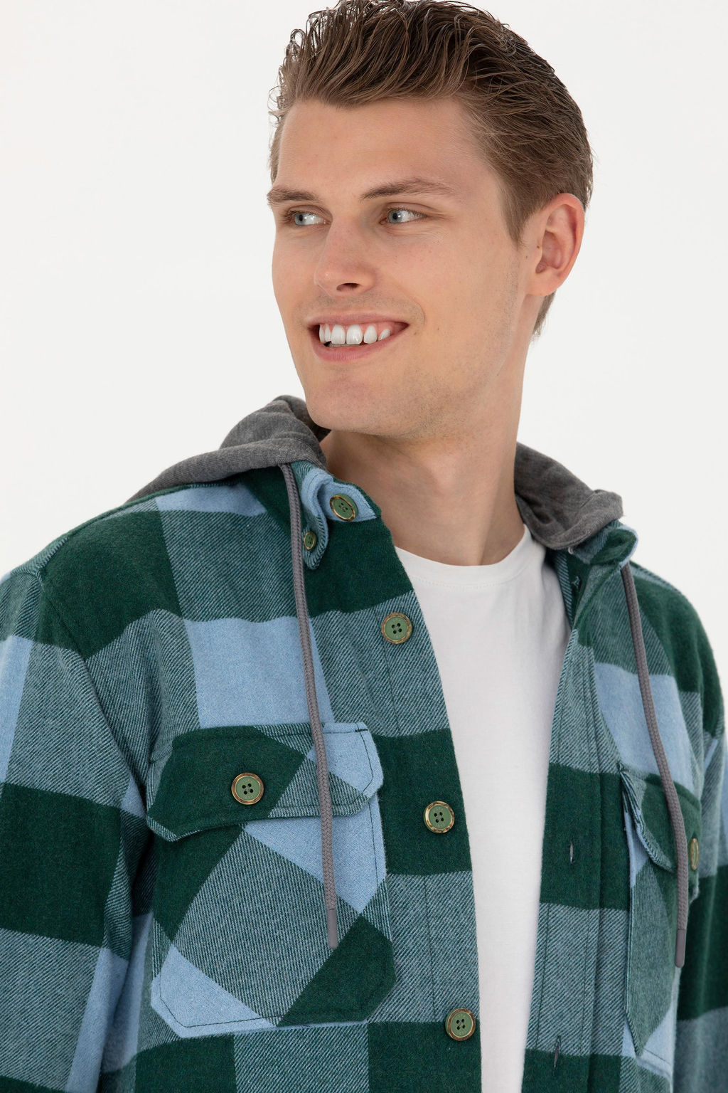 Мужская зеленая рубашка с длинным рукавом - U.s. polo assn фото 16