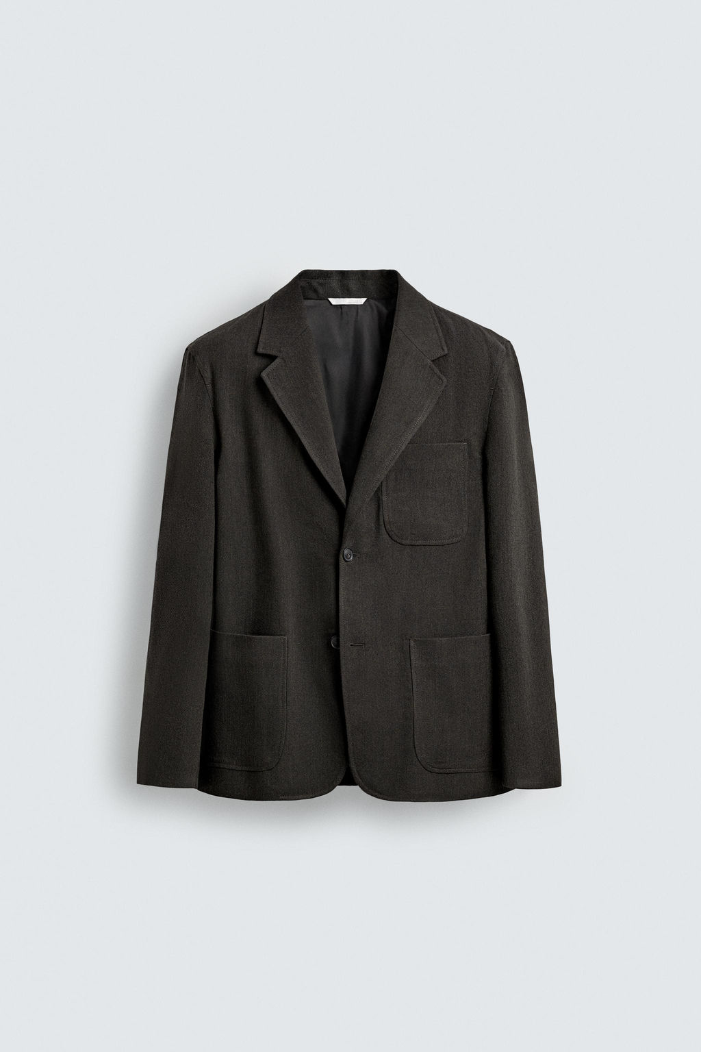 BLAZER BOLSILLOS CON LANA / Marr?n - Zara фото 7