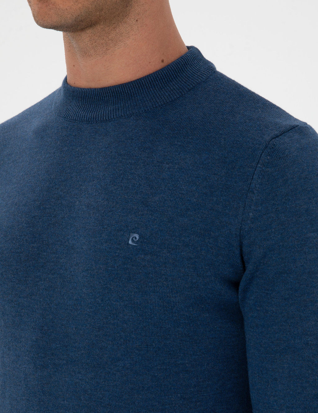 _ndigo Melanj Slim Fit _eyrek Yaka Basic Triko Kazak - Pierre cardin фото 7