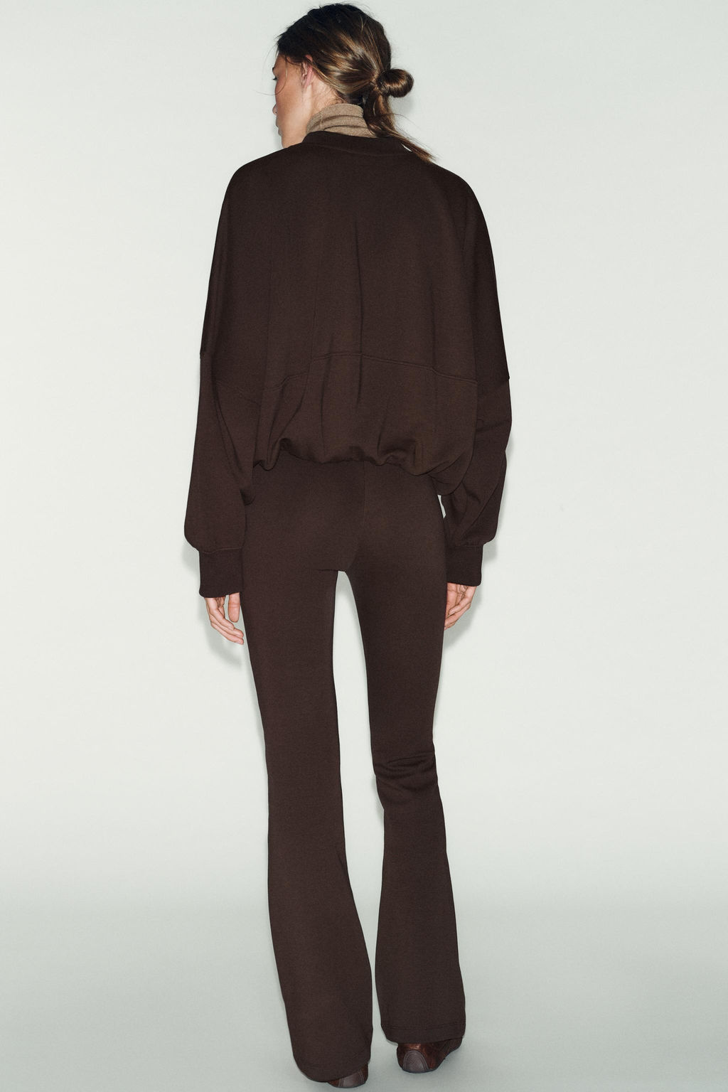 INTERLOCK FLARE TROUSERS - Zara фото 3