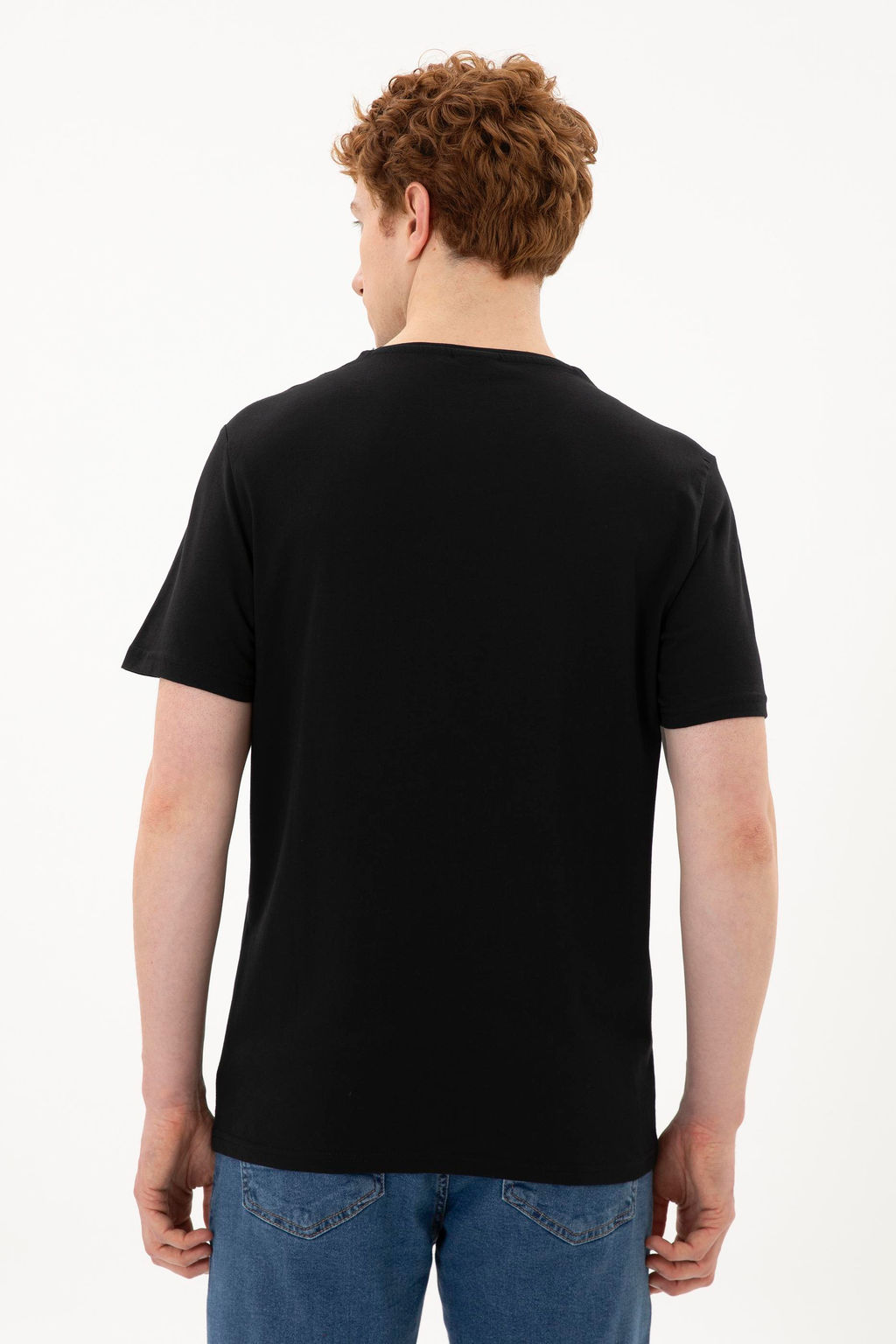 Мужская черная базовая футболка Неожиданная скидка в корзине - U.s. polo assn фото 5