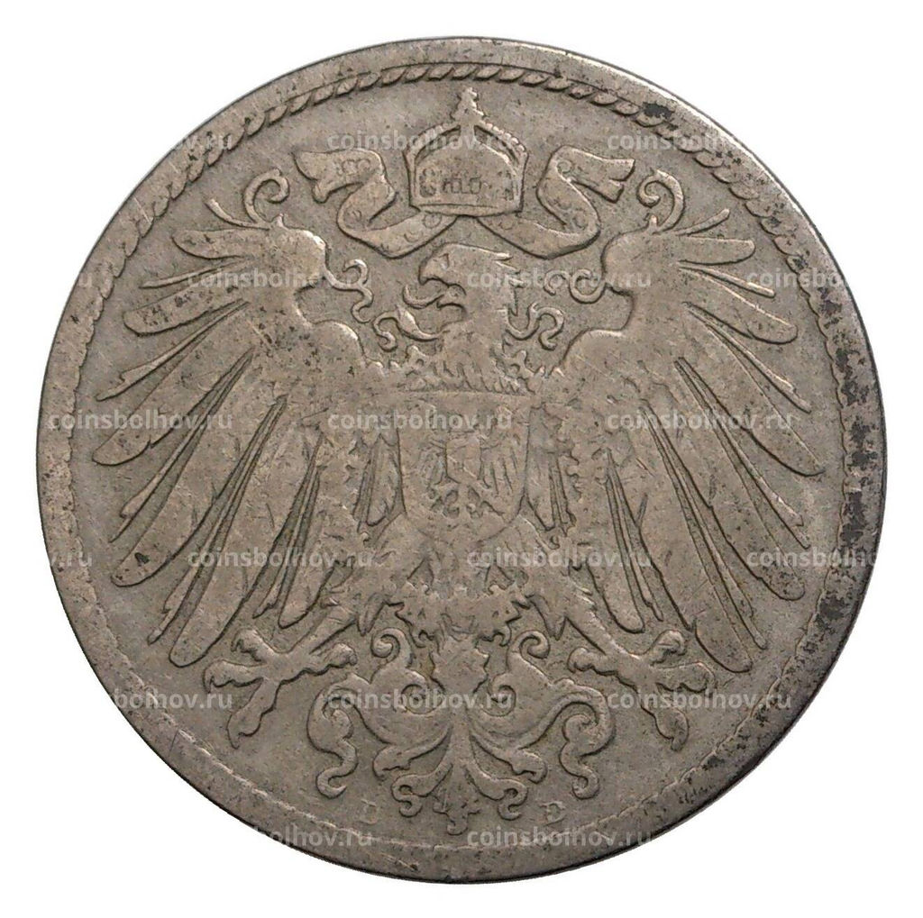 Монета 10 пфеннигов 1891 года D Германия