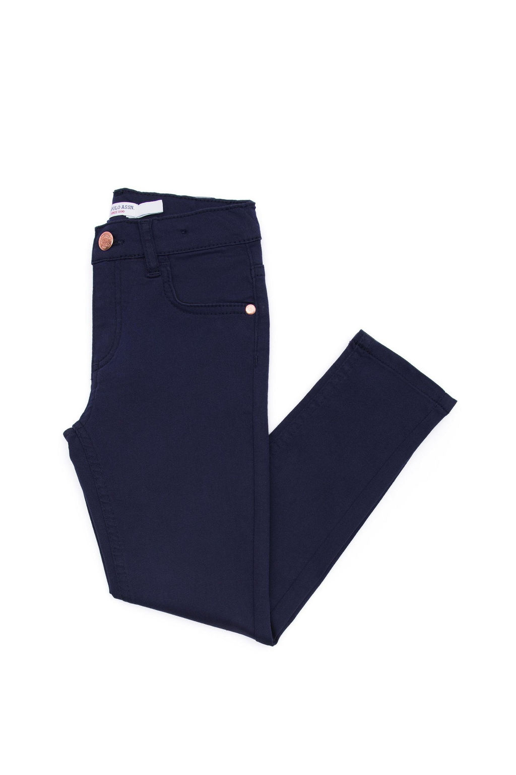 U. S. Polo Assn Темно-синие брюки из плотной ткани для девочек - U.s. polo assn фото 8