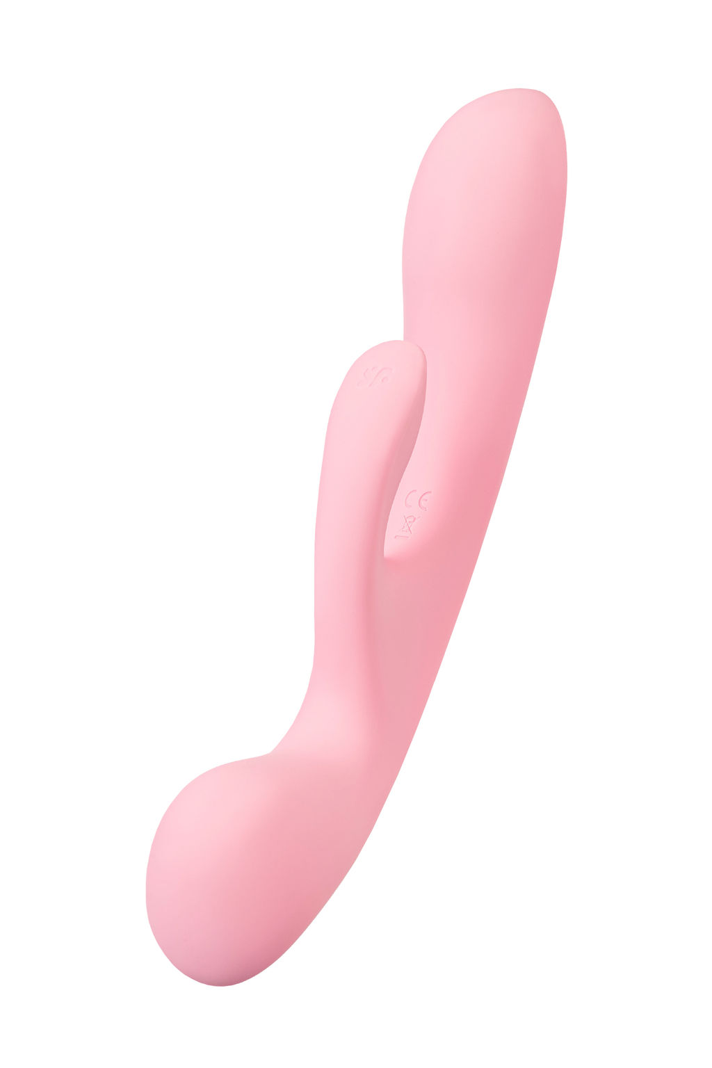 Нереалистичный вибратор Satisfyer Triple Oh, силикон, розовый, 24 см  фото 6