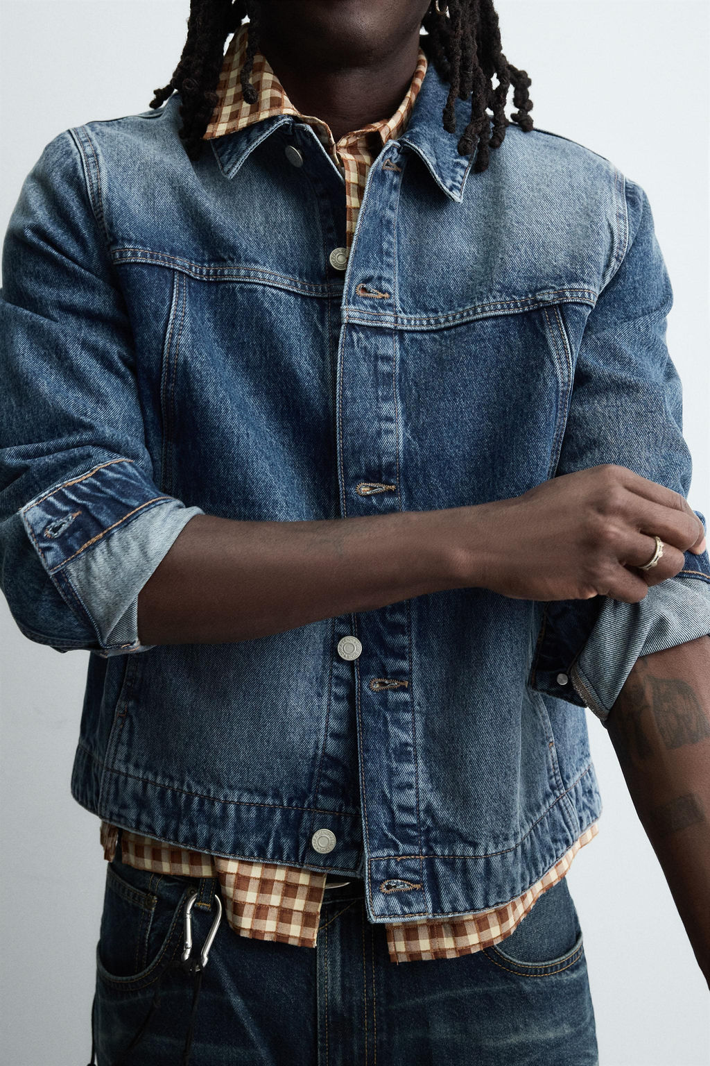 BASIC DENIM JACKET - Zara фото 6