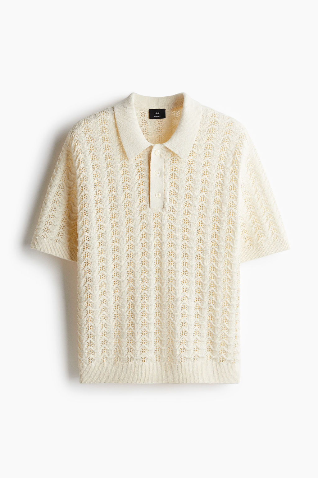 Polo en punto pointelle Regular Fit - H&m фото 2