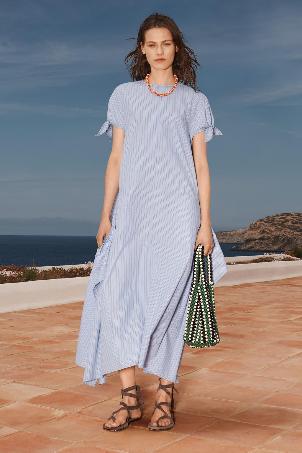 LIMITED EDITION STRIPED ASYMMETRIC DRESS - Zara фото 9
