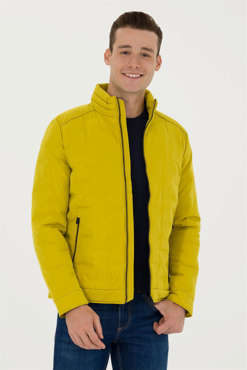 Мужское неоново-желтое пальто Неожиданная скидка в корзине - U.s. polo assn фото 3