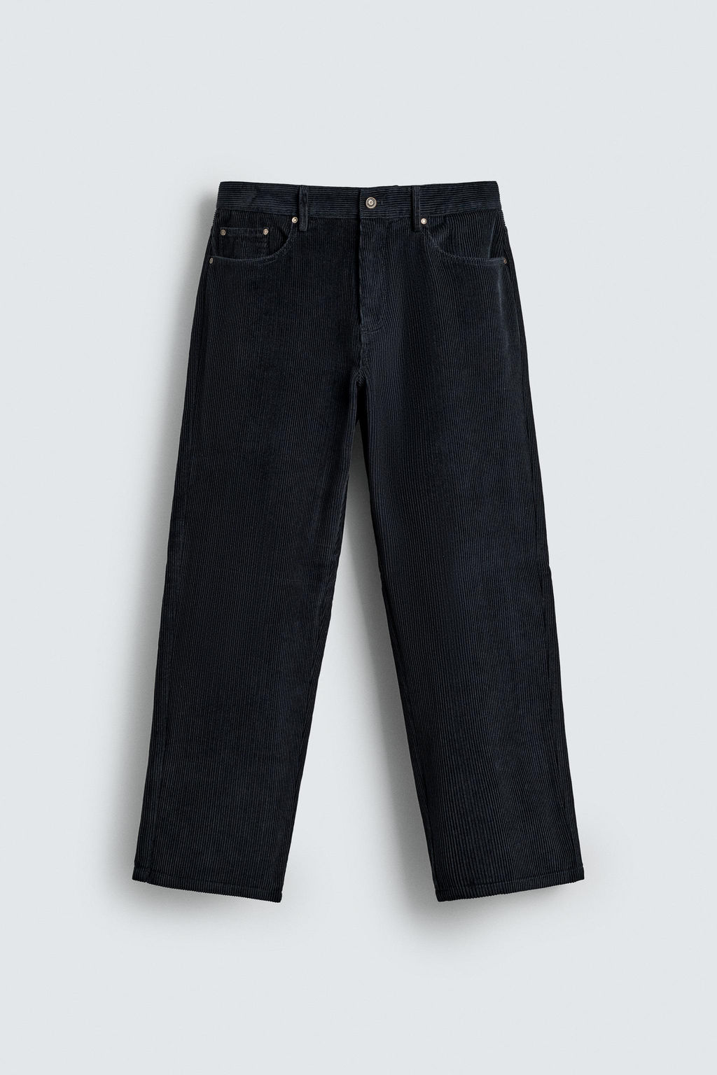 STRAIGHT-LEG CORDUROY TROUSERS - Zara фото 6