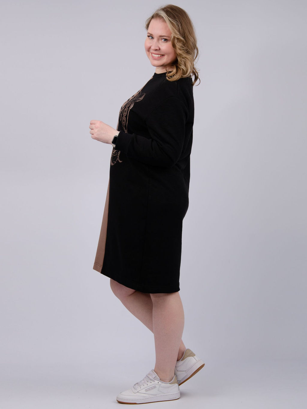 Платье "Делюкс", футер 3-х нитка петля