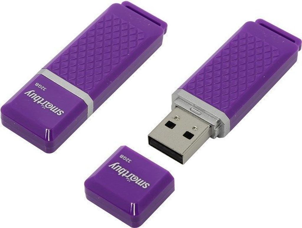 Флеш-накопитель 32Гб "Smartbuy Quartz" Violet (SB32GBQZ-V)