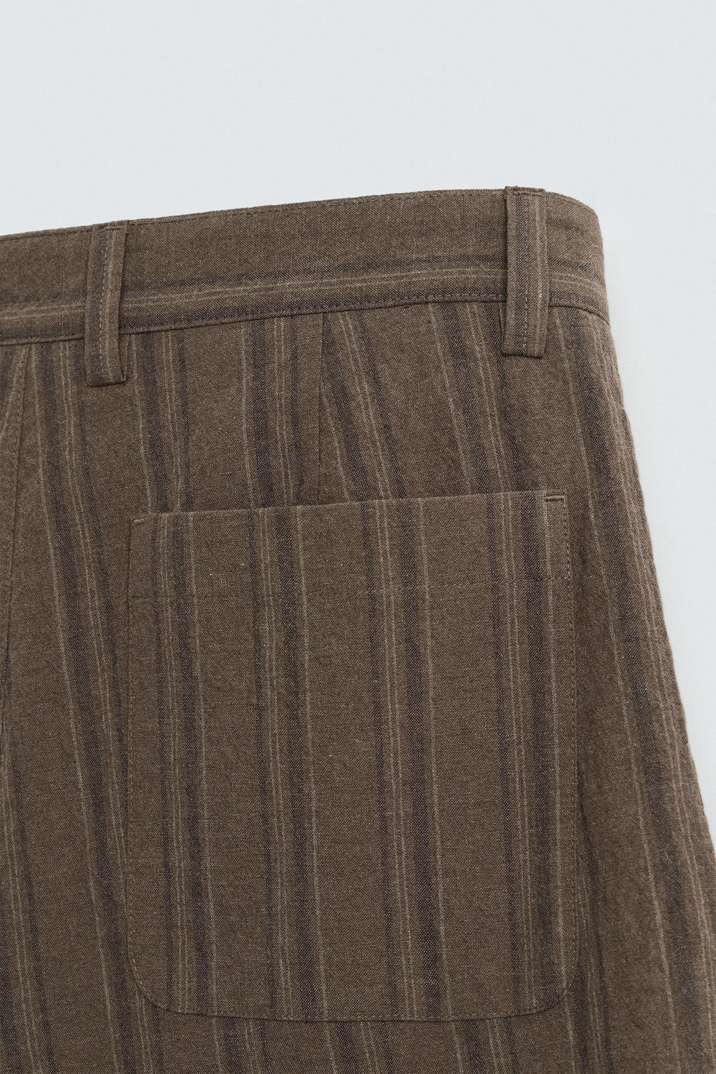STRIPED REGULAR FIT BERMUDA SHORTS - Zara фото 10
