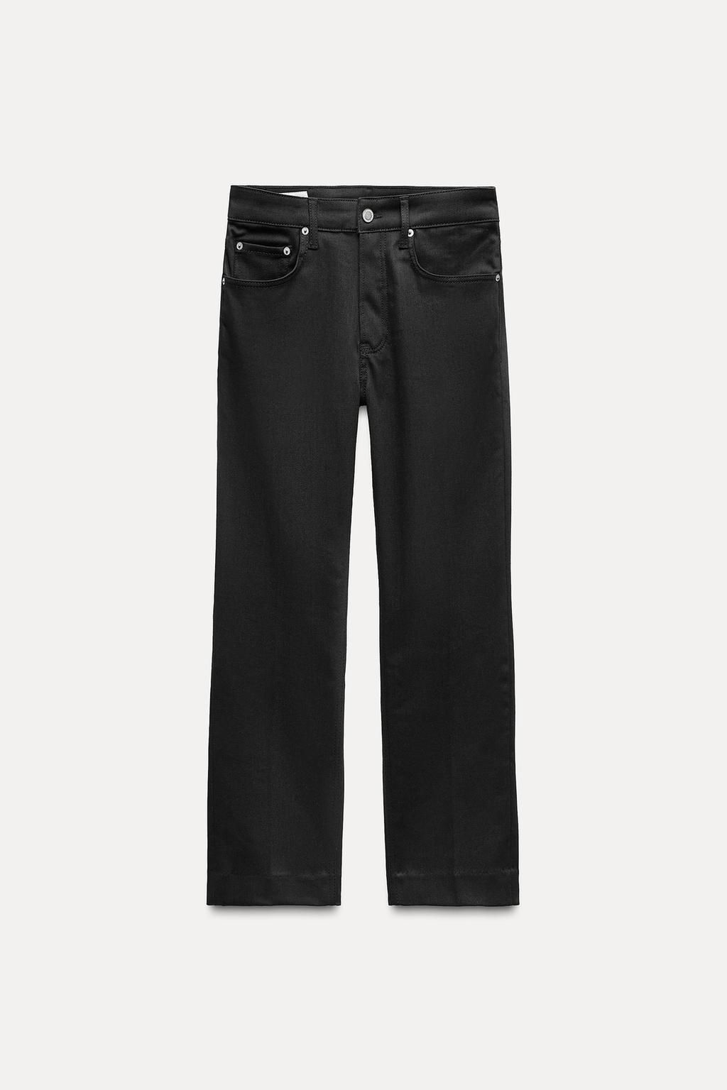 ZW COLLECTION BOOTCUT HIGH-WAIST CROPPED JEANS - Zara фото 17
