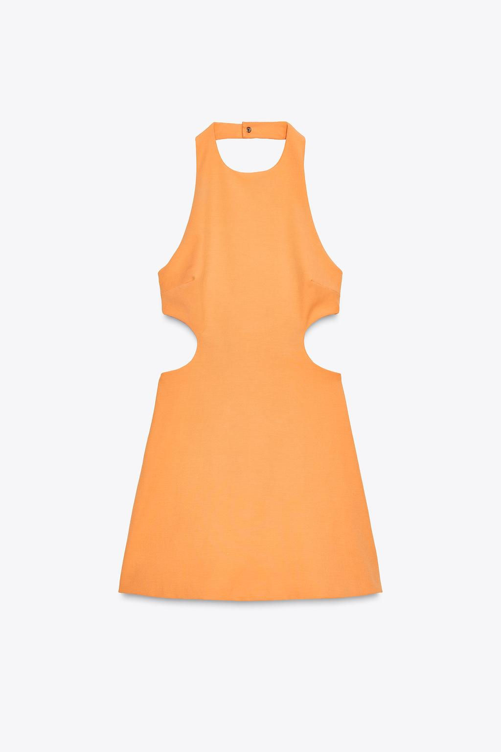 HALTER CUT-OUT MINI DRESS - Zara фото 7