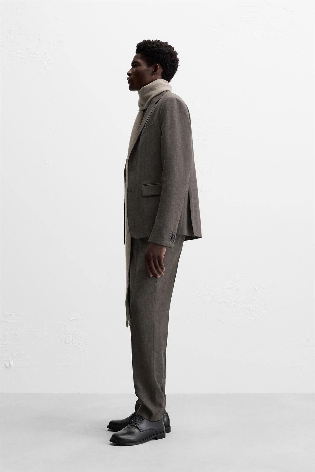 CHECKED SUIT BLAZER - Zara фото 4