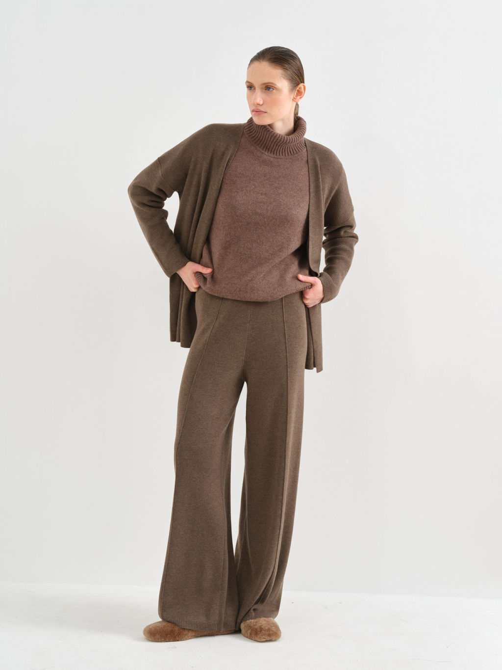 Conso/KTR 230670 - brown melange Брюки женские